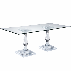 Luxury Corintian Double Base Dining Table in Miami by Gusto Design Furniture