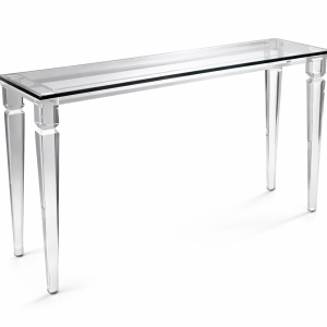Luxury Andora Acrylic Console Table in Miami by Gusto Design Furniture