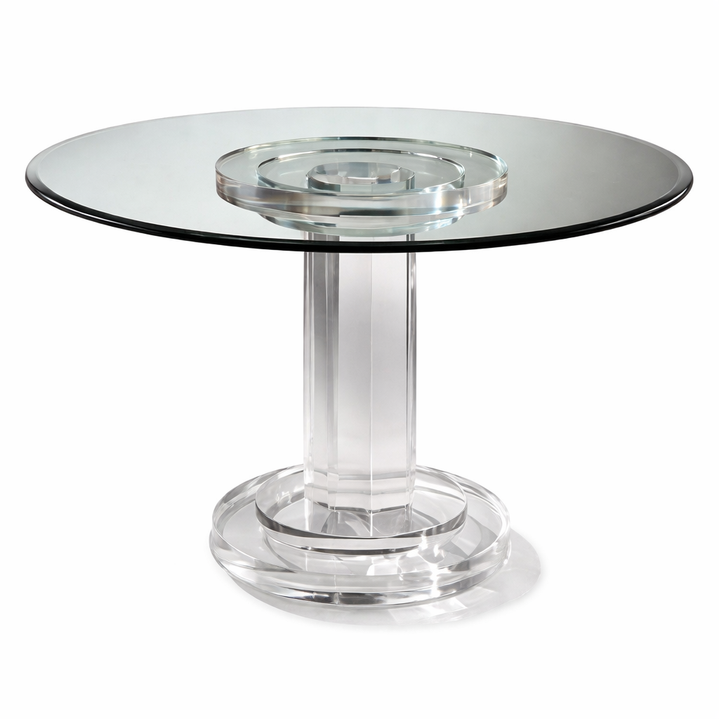 Luxury Aurora acrylic dining table in Miami by Gusto Design Furniture